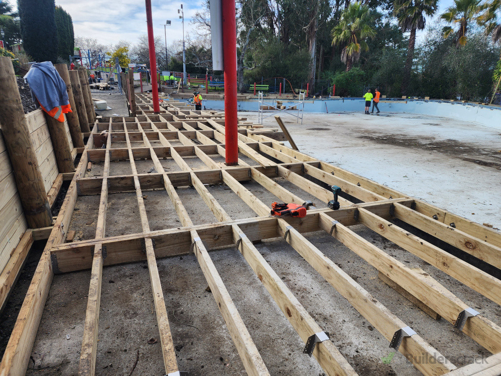 New bumper boat framing