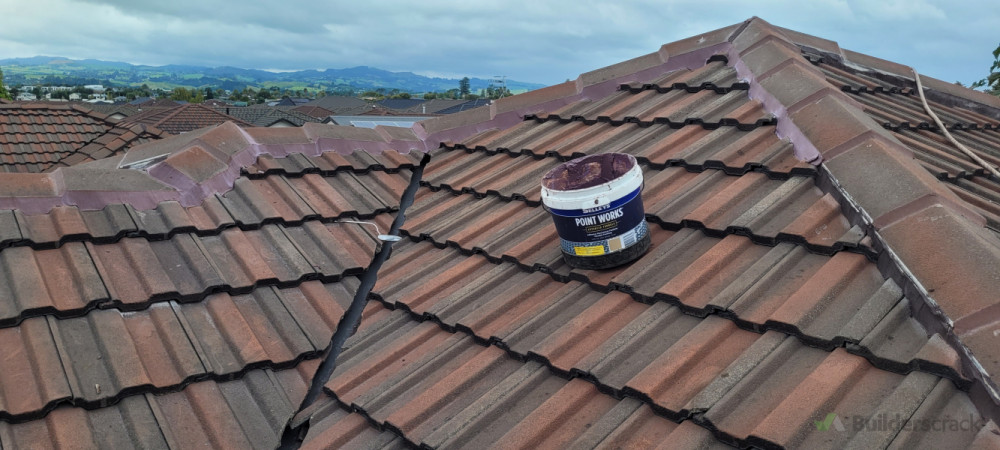 Existing pointing ground back , wire wheeled for correct adhesion and flexiable pointing compound being applied.