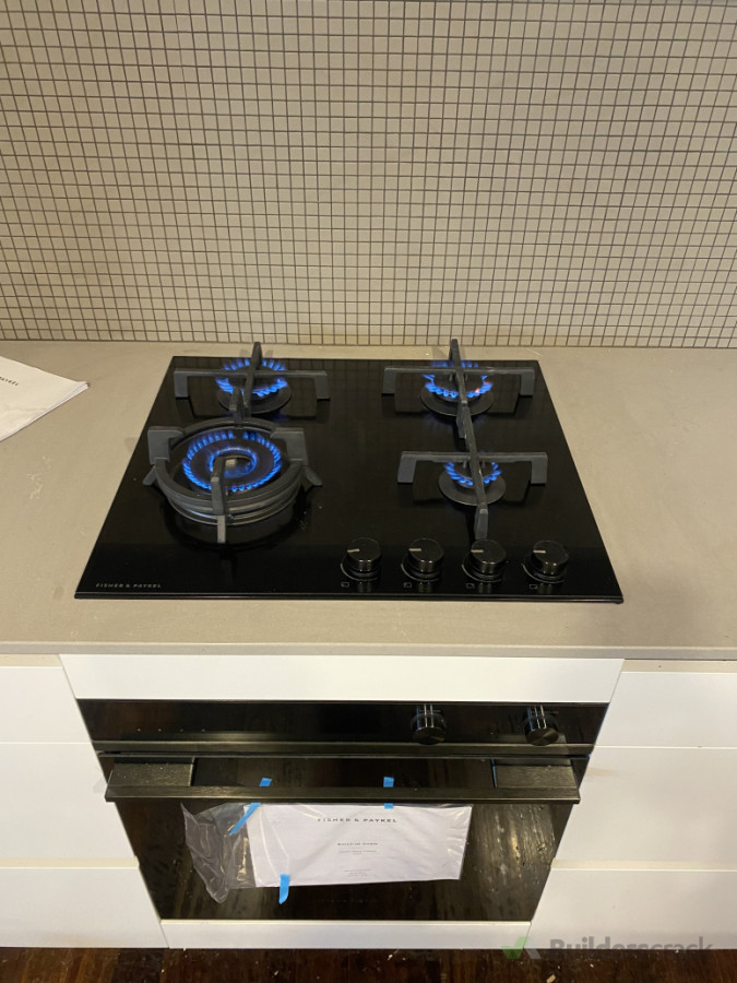 Gas hob install