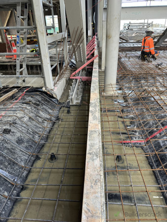 Formwork and helping out the pouring 40 cubes sub contract to Nailor Love, Project name: high school. At northcote and installed all precast panel and the flat slab and other cranes lifted