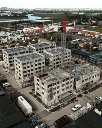 I was responsible for the lifts on site installed all those 3 different buildings from level 1 to 4 (precast panel, flat slab)  Apartment at Te Atatū South sub contract to KBS