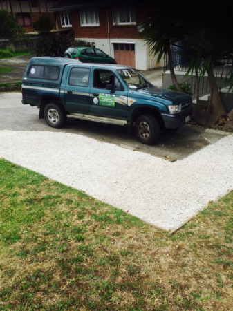 White chip Driveway - Ellerslie