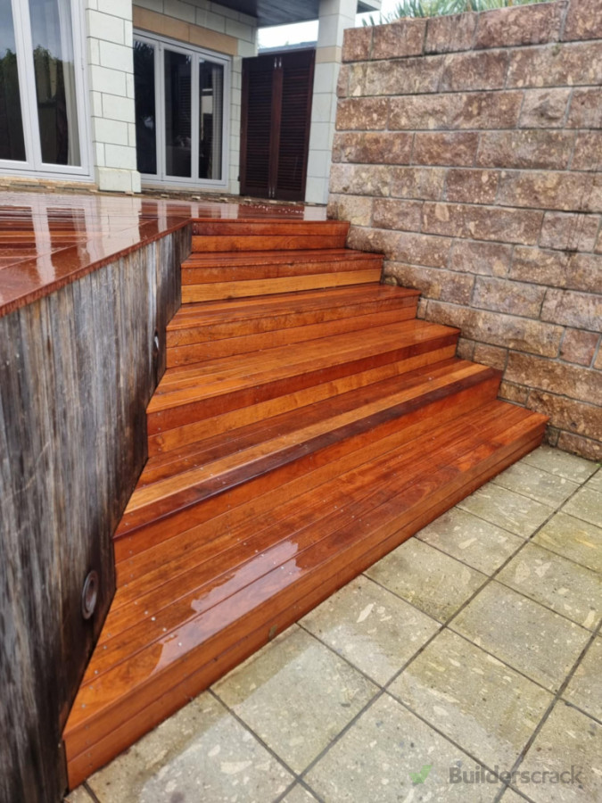 Kwila Steps from decking