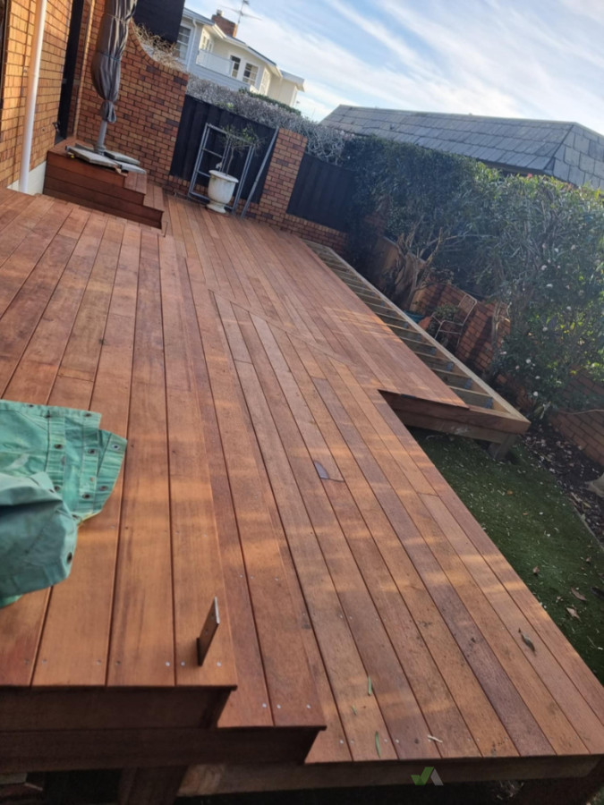 Kwila Decking Mid-project