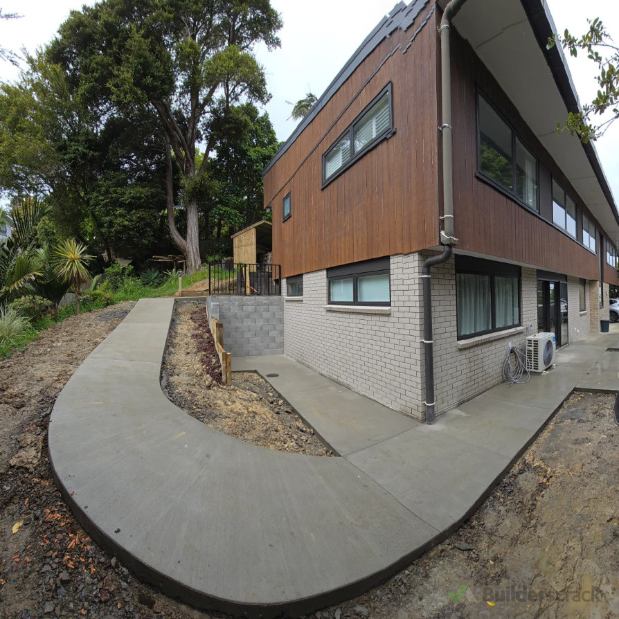 Beachhaven under floor extension and finished pathways