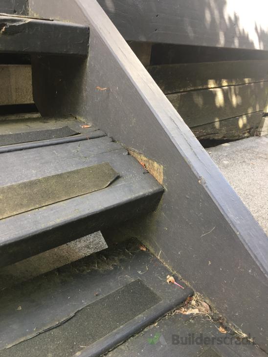 Deck steps repair Replace wood, & prime three steps, plus ( 1034628