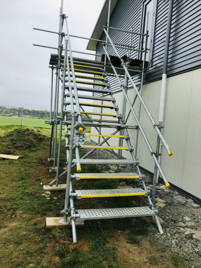 Scaffolding Stair access.