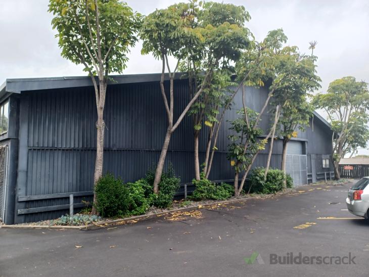 Paint North and South A frame part of Warehouse. ( 1035948