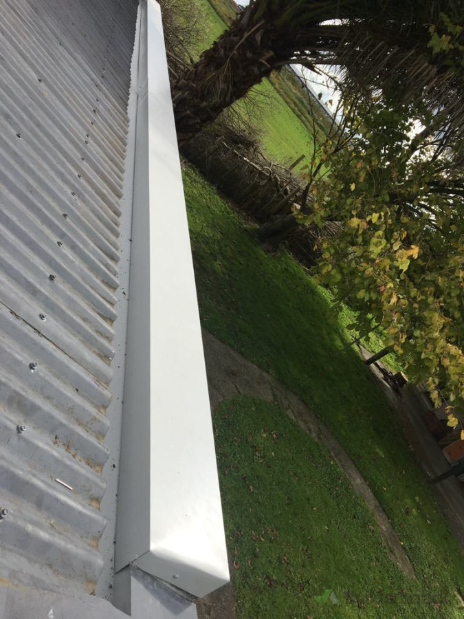 Replace internal gutter and cap