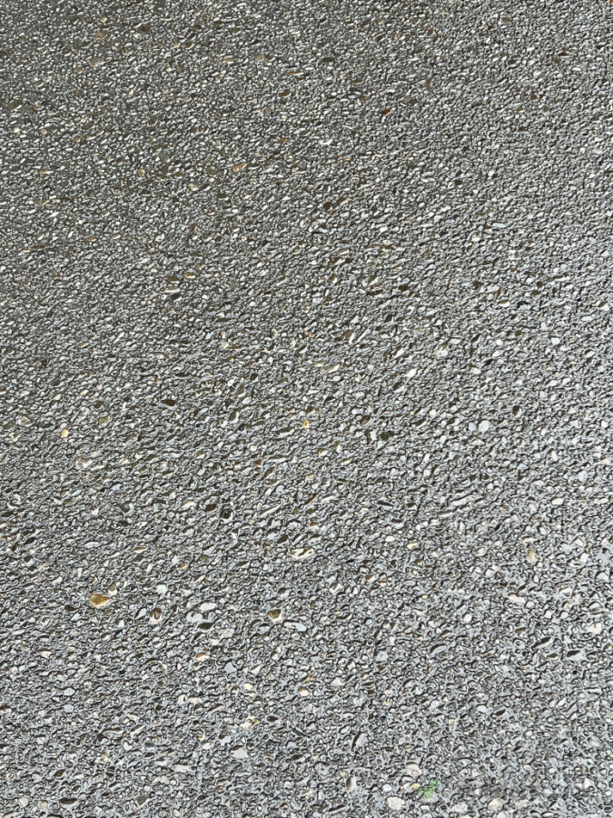 Coloured exposed sealed concrete