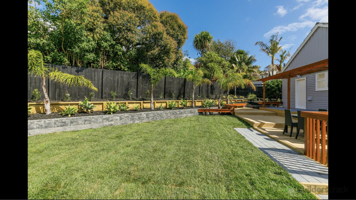 Keystone wall,ready lawn,paving paths,decks,timber retaining,landscape