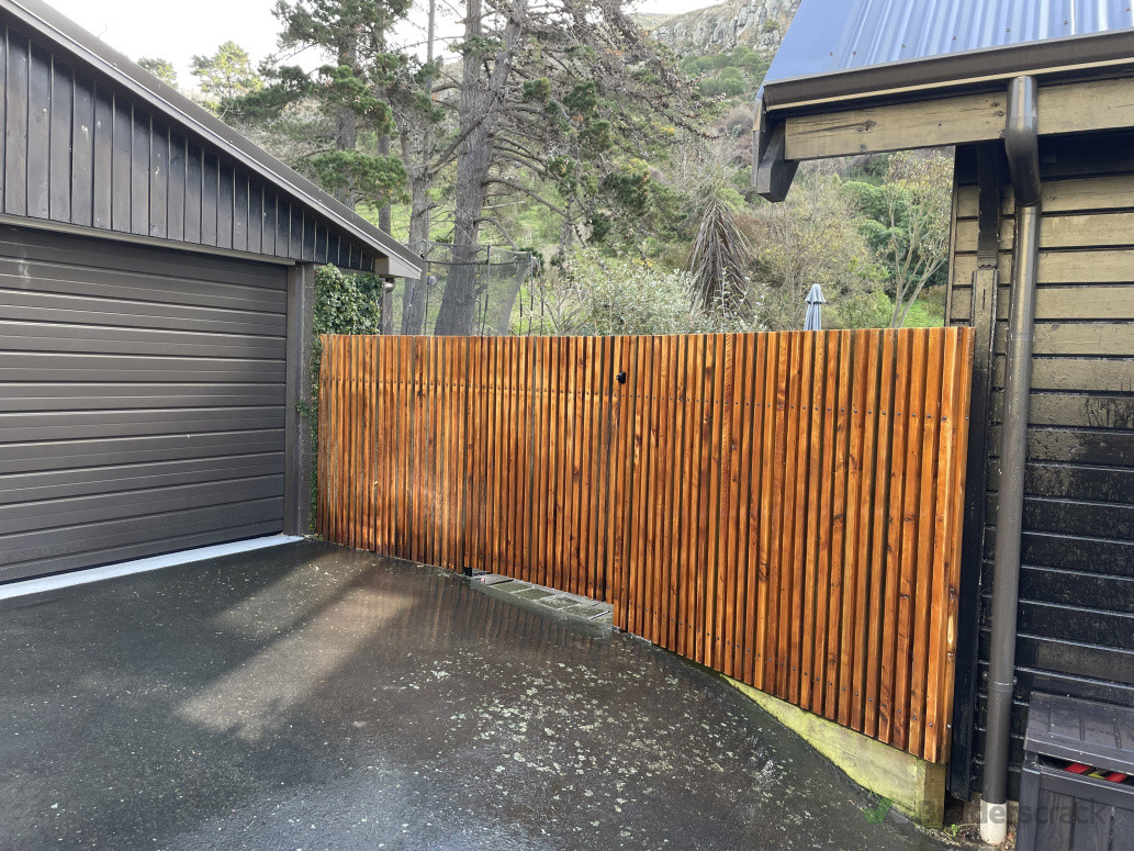 Recycled Macrocarpa fence