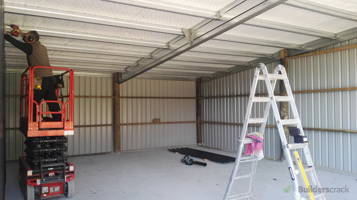 Large shed installation