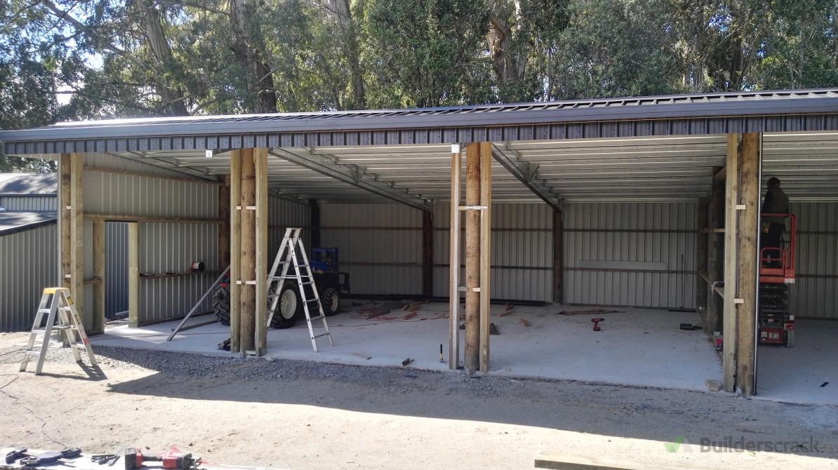 Large shed installation