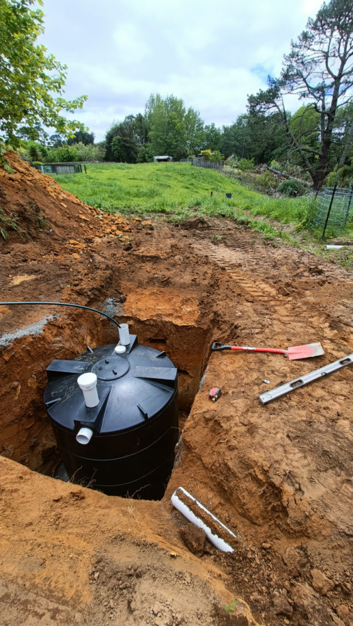 Septic tank install