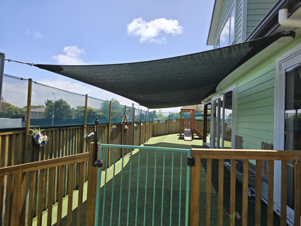 Shade sail in childcare 55m2