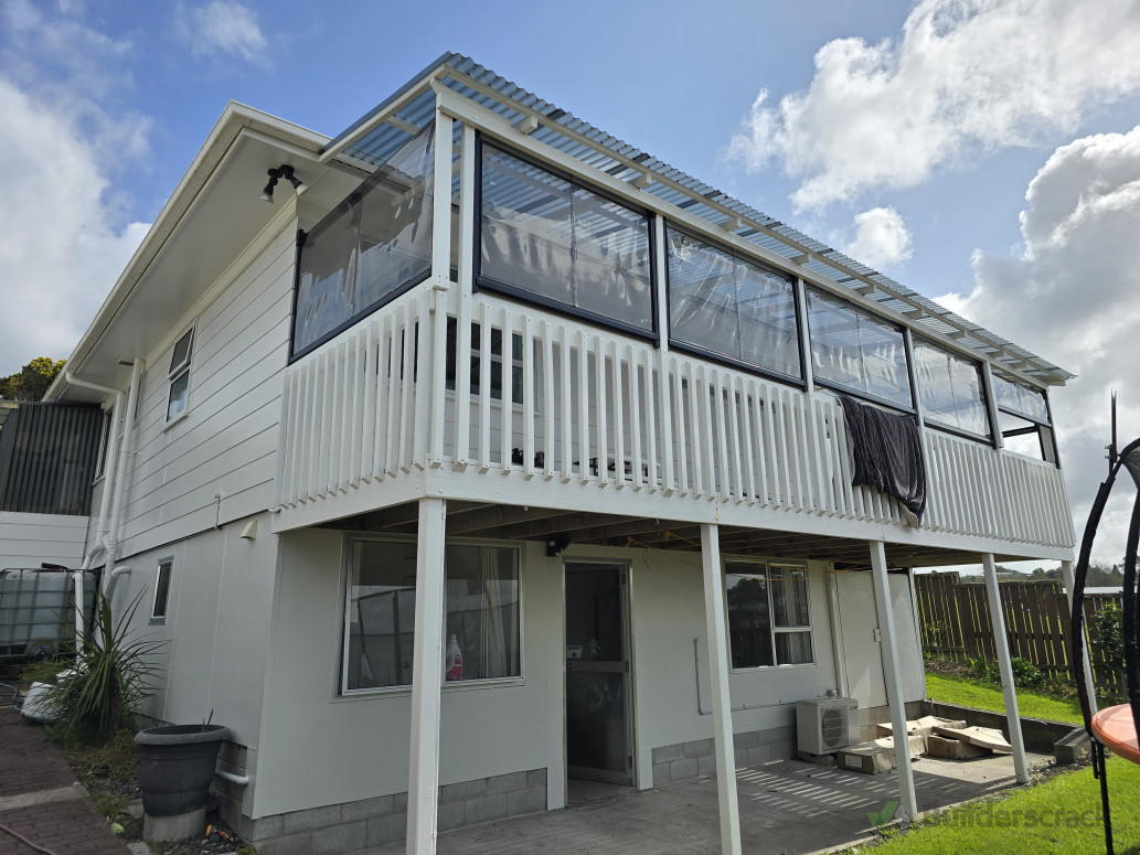 10 PVC ziptraks on a balcony