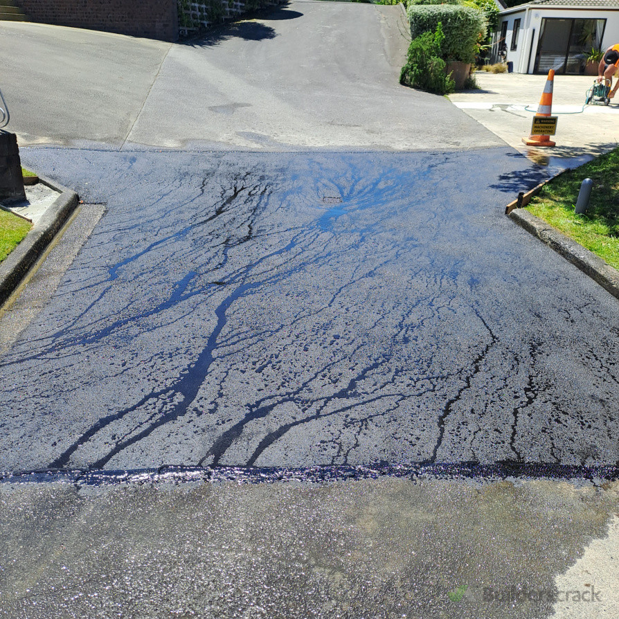 Asphalt driveway repair.