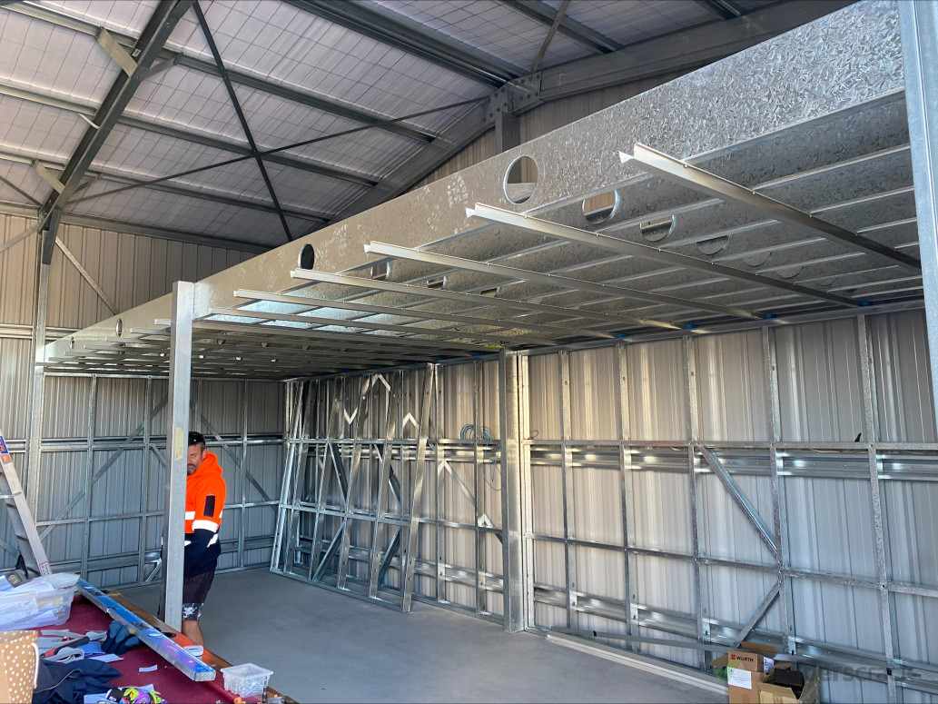 Fresh steel mezzanine floor