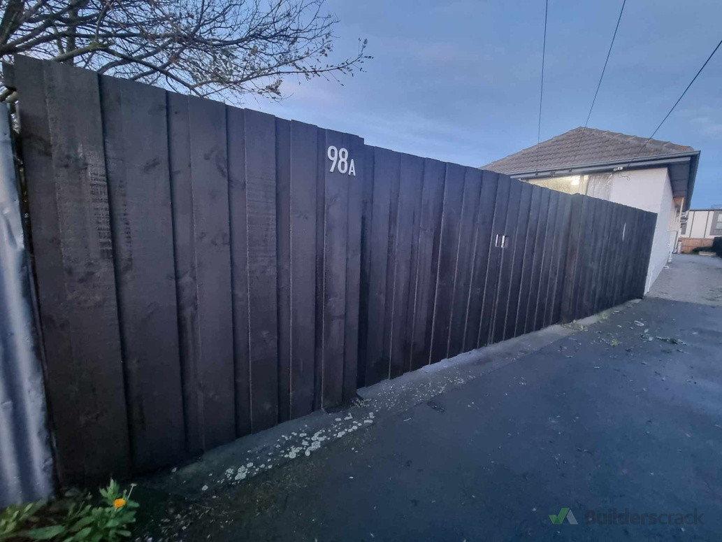 Fence repair and re spray completed in woolston