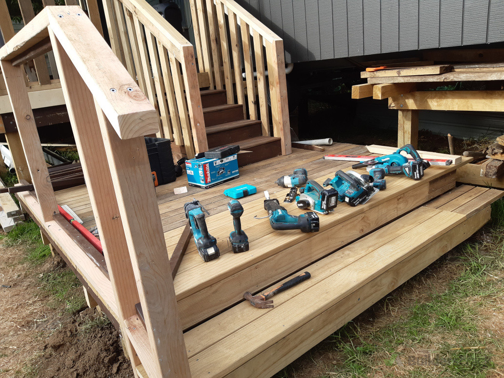 Cabin's decking,stairs and rails