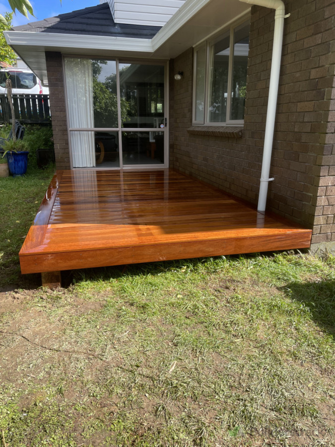 Master bedroom deck