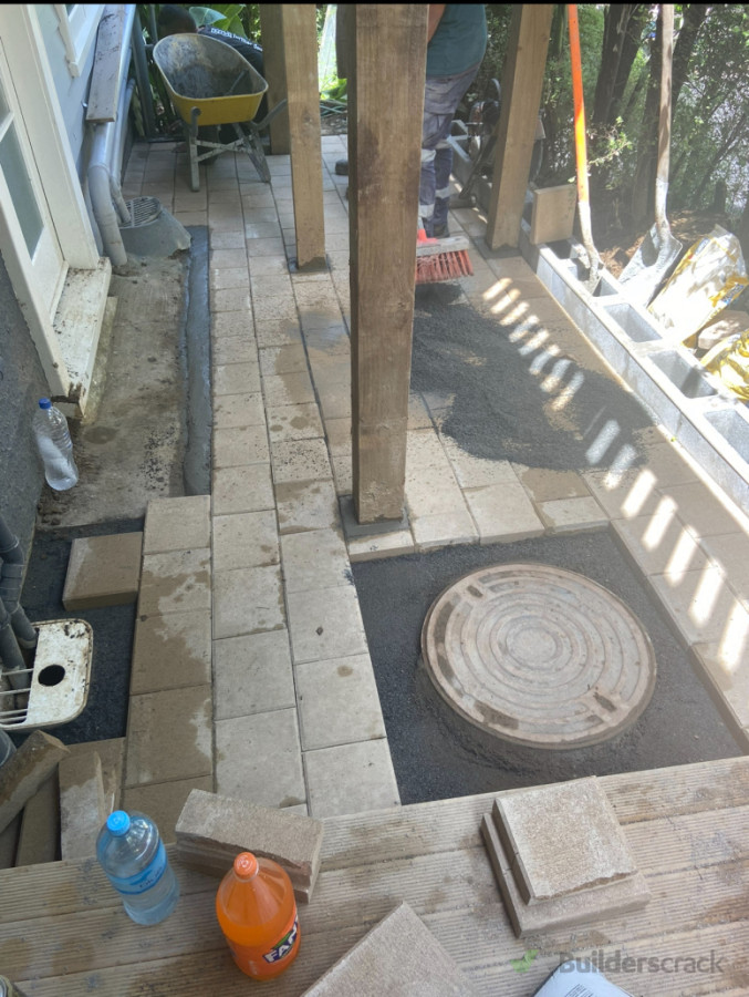 Laying pavers