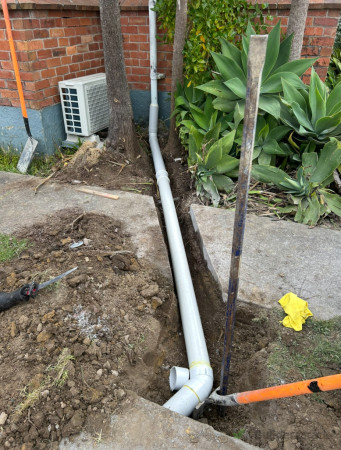 Install new pipe