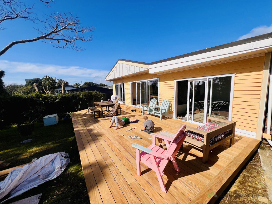 Deck area for entertainment and summer fun