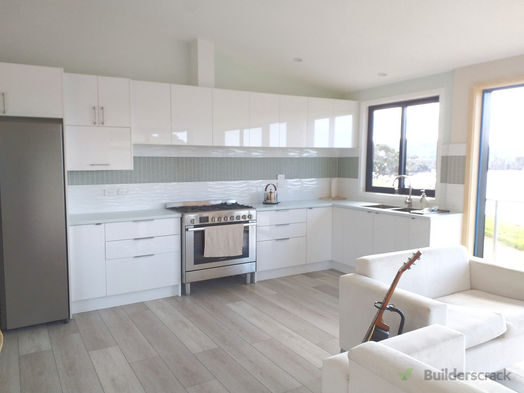 A new kitchen in a coastal batch in Northland