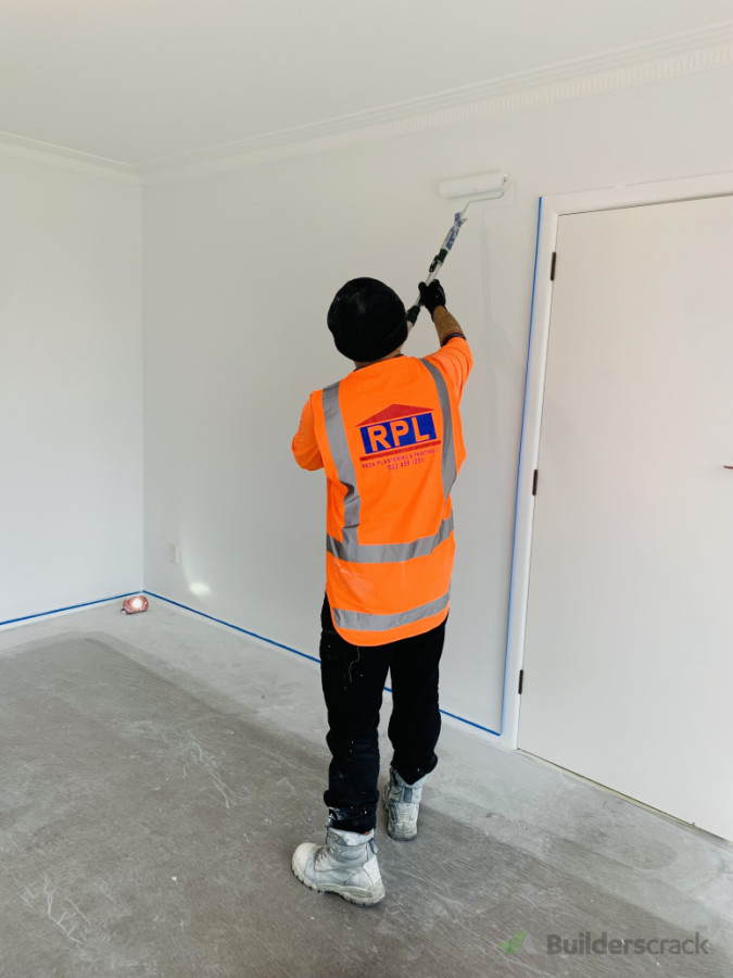 Wall paper removed, skimmed and now painting.