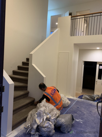 When removing the floor masking