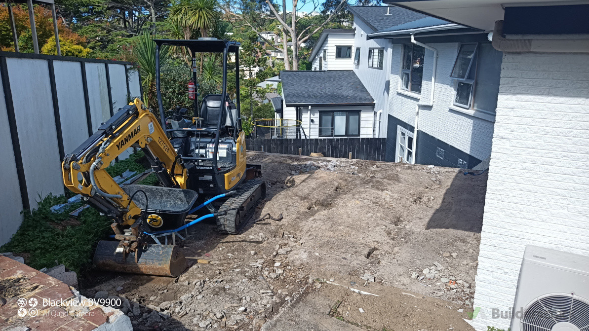 Excavation and foundation dig