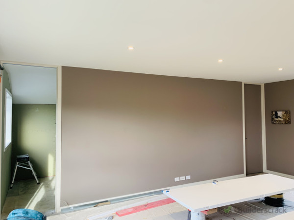 During interior Painting