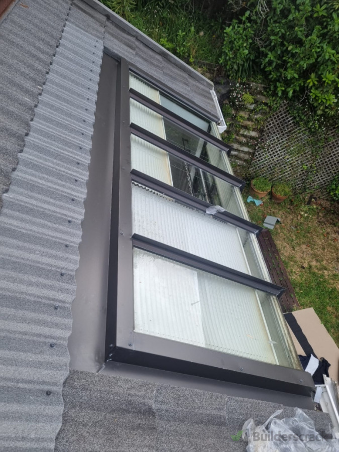 Skylight flashing replacement