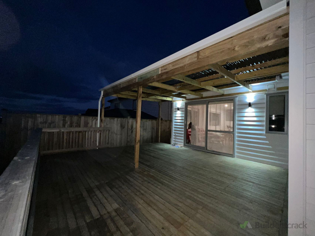 New pergola on existing deck