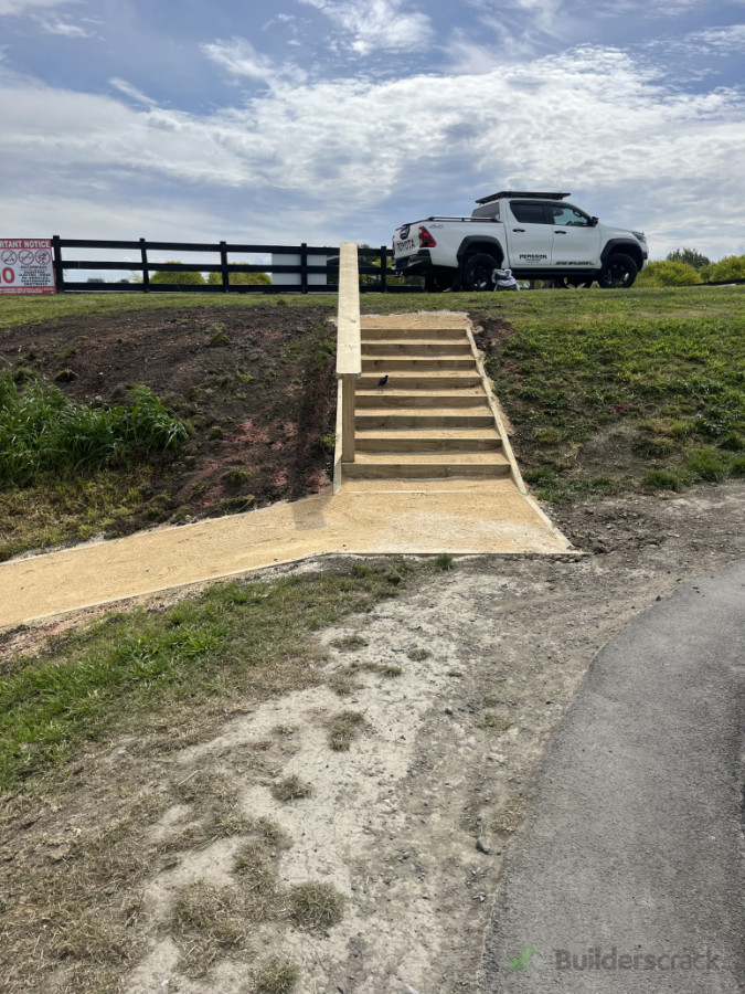 Stairs and Landscaping - Havelock North