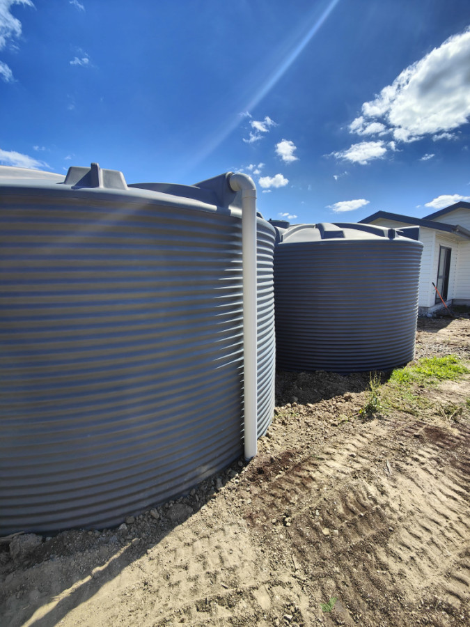 rainwater tank install