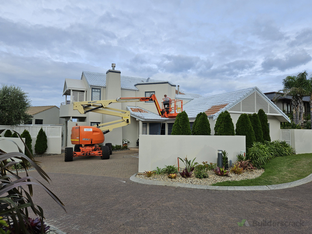 Terracotta roof turns white - Pacific Coast 199 Papamoa Beach Road