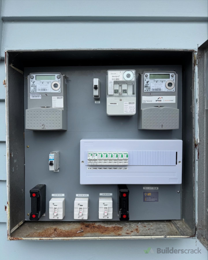 Distribution board upgrade to remove asbestos panel and old porcelain fuses and replace with rcbo protection for all circuits for 1 apartment.