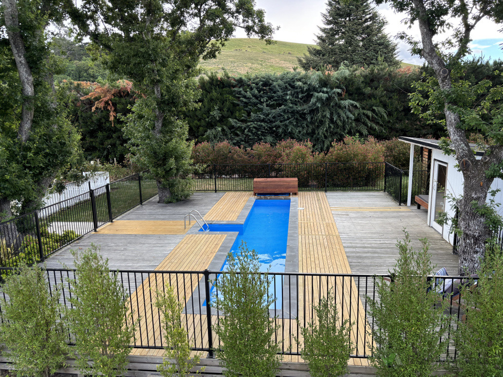 10m concrete lap pool by HLB in Hawarden