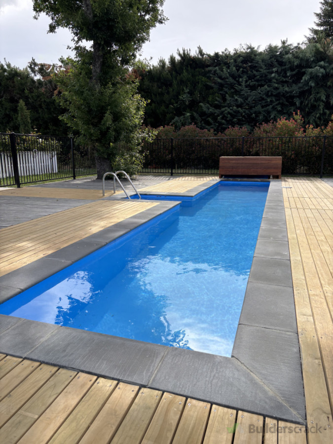 10m concrete lap pool by HLB in Hawarden