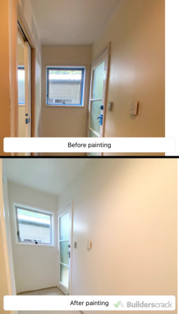 Recent project in glen Eden both plastering and painting done by AC interior