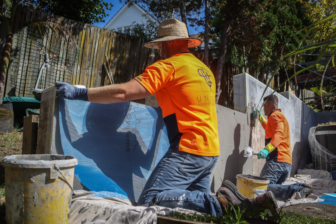 Application of Mesh Coat - Rockcote