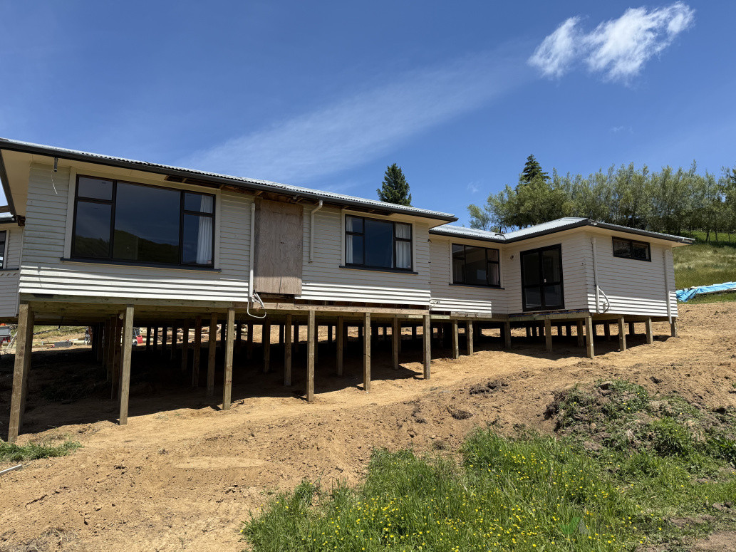 3 piece relocated building repile