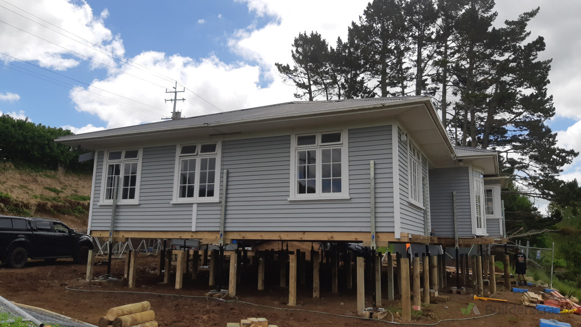 4 piece relocated building repile