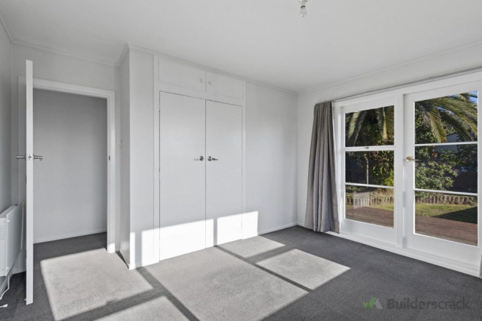 New French doors in bedroom