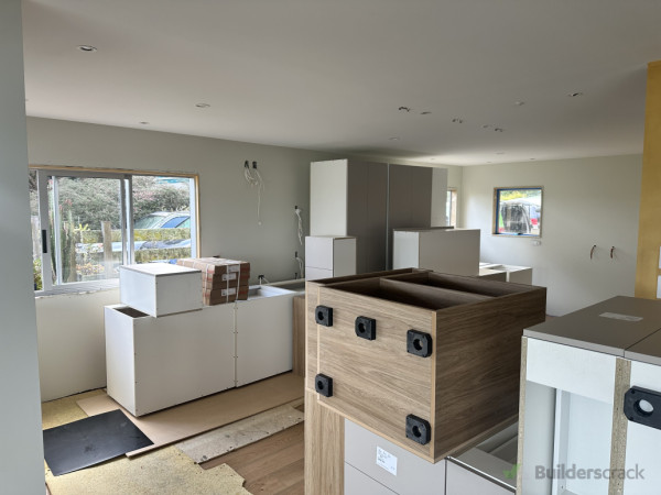 Kitchen delivered and ready for installation