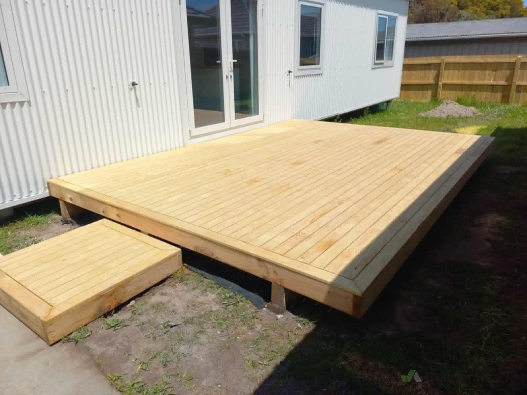 Dargaville project with deck added to minor dwelling.