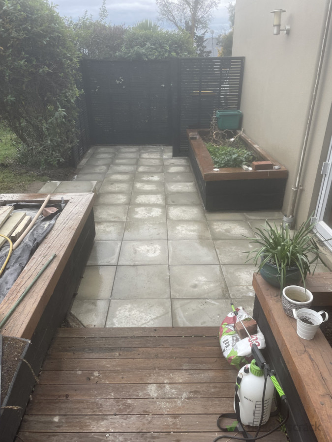 Garden Bed and Paving